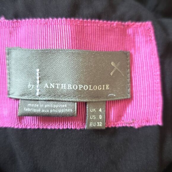 Anthropologie Crochet Look Granny Square Blk Prpl/Blu/Pink Dress, NWT, Sz. 0 - Picture 7 of 10